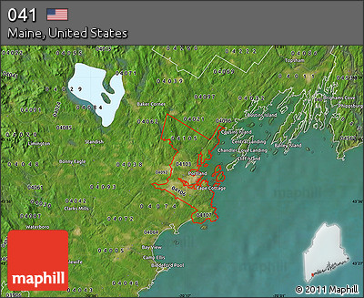 Satellite Map of ZIP Codes Starting with 041
