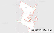 Classic Style Simple Map of ZIP codes starting with 041, cropped outside