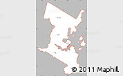 Gray Simple Map of ZIP codes starting with 041, cropped outside