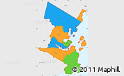Political Simple Map of ZIP codes starting with 041, single color outside, borders and labels