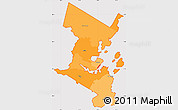 Political Shades Simple Map of ZIP codes starting with 041, cropped outside