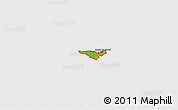 Physical 3D Map of ZIP code 04106, cropped outside