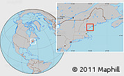 Gray Location Map of ZIP code 04106