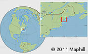 Savanna Style Location Map of ZIP code 04106