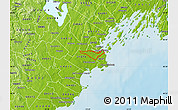 Physical Map of ZIP code 04106