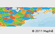 Political Panoramic Map of ZIP code 04106