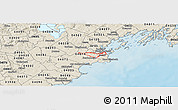 Shaded Relief Panoramic Map of ZIP code 04106