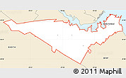 Classic Style Simple Map of ZIP code 04106