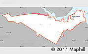 Gray Simple Map of ZIP code 04106