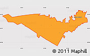 Political Simple Map of ZIP code 04106, cropped outside