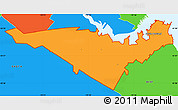 Political Simple Map of ZIP code 04106