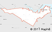 Silver Style Simple Map of ZIP code 04106