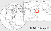 Blank Location Map of ZIP code 04266