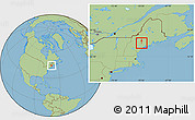Savanna Style Location Map of ZIP code 04266