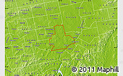 Physical Map of ZIP code 04401