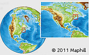 Physical Location Map of ZIP code 04567, within the entire country