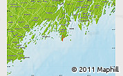 Physical Map of ZIP code 04567