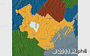 Political Map of Cumberland County, darken