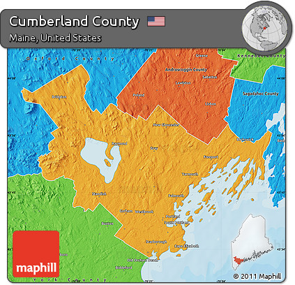 Political Map of Cumberland County