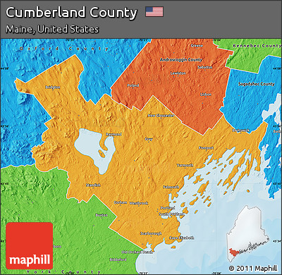Political Map of Cumberland County