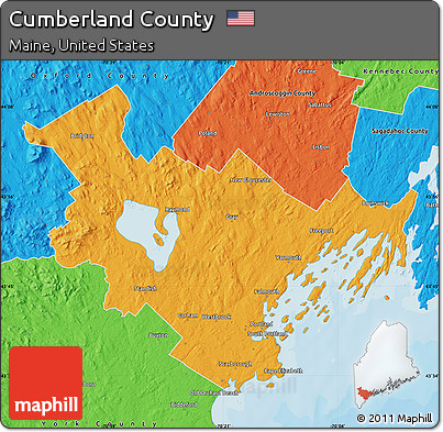 Political Map of Cumberland County