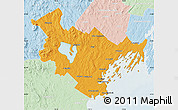 Political Map of Cumberland County, lighten