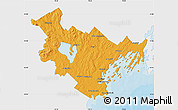 Political Map of Cumberland County, single color outside