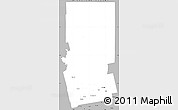 Gray Simple Map of Piscataquis County