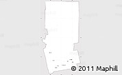 Silver Style Simple Map of Piscataquis County, cropped outside