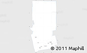 Silver Style Simple Map of Piscataquis County, single color outside