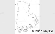 Blank Simple Map of Washington County, cropped outside