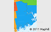Political Simple Map of Washington County