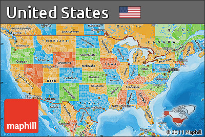 Political Map of United States