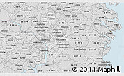 Silver Style 3D Map of ZIP code 20785