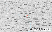 Silver Style 3D Map of ZIP code 20814