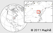 Blank Location Map of ZIP code 20852