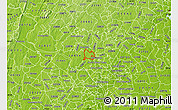 Physical Map of ZIP code 20852