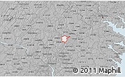 Gray 3D Map of ZIP code 20866