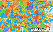 Political 3D Map of ZIP code 20866