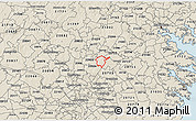 Shaded Relief 3D Map of ZIP code 20866
