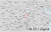 Silver Style 3D Map of ZIP code 20866