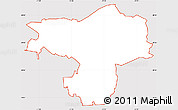 Silver Style Simple Map of ZIP code 20902, cropped outside