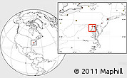 Blank Location Map of ZIP code 20903