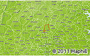 Physical 3D Map of ZIP code 20906