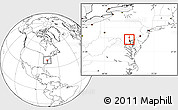 Blank Location Map of ZIP code 21030