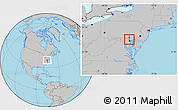 Gray Location Map of ZIP code 21030
