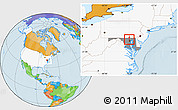 Political Location Map of ZIP code 21030, highlighted country, highlighted state