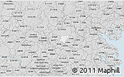 Silver Style 3D Map of ZIP code 21044