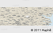 Classic Style Panoramic Map of ZIP code 21044