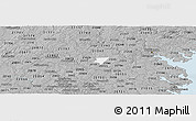 Gray Panoramic Map of ZIP code 21044